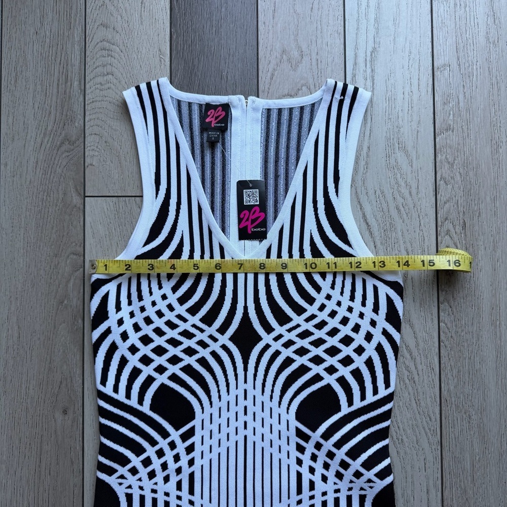2B Bebe Monochrome Patterned Dress - Picture 3 of 7
